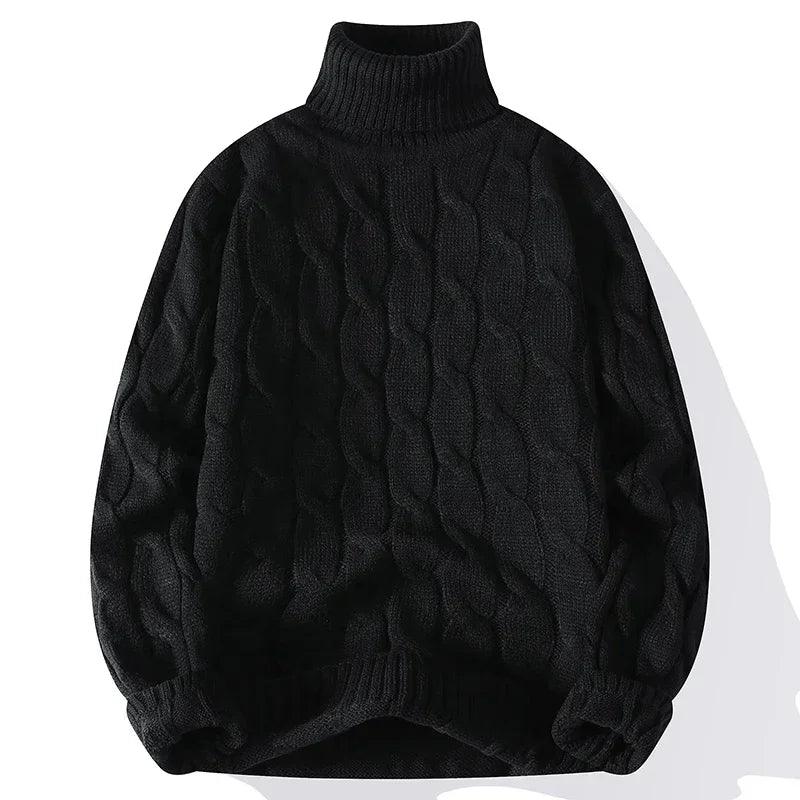Men’s Turtleneck Knit Sweater