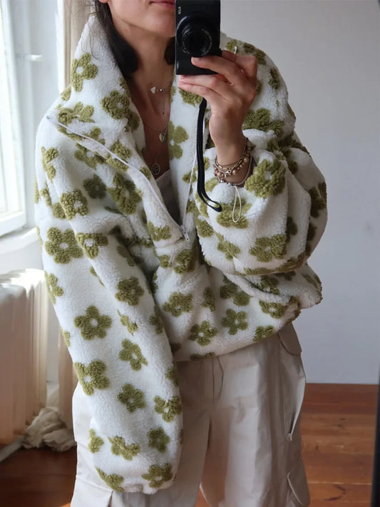 Floral Sherpa Sweatshirt