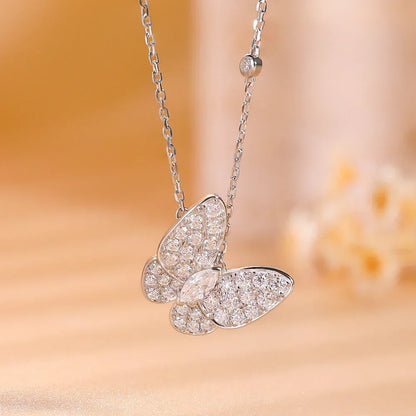 Butterfly Moissanite Necklace
