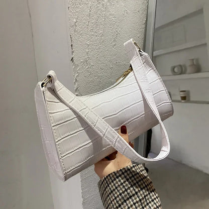 Retro Alligator Shoulder Bag