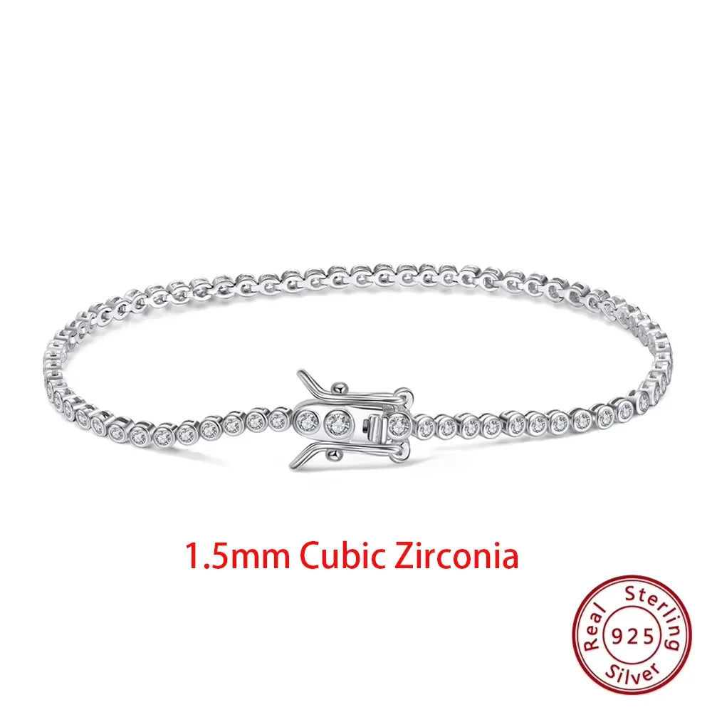 Sterling Silver Tennis Bracelet