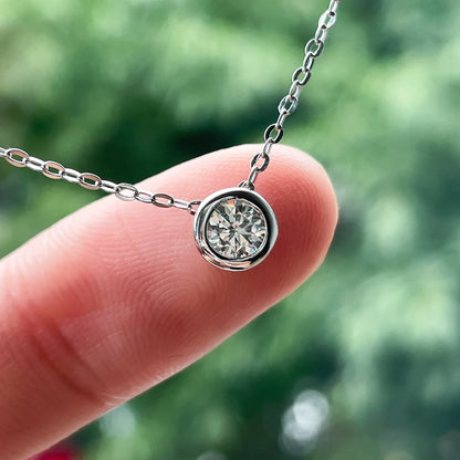 Moissanite Pendant Necklace
