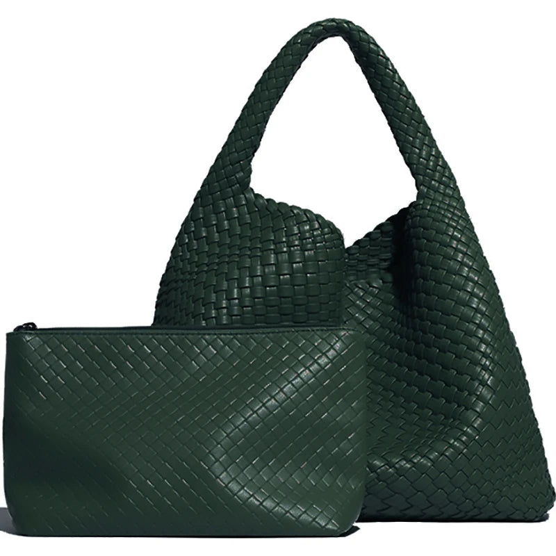 Woven Leather Tote