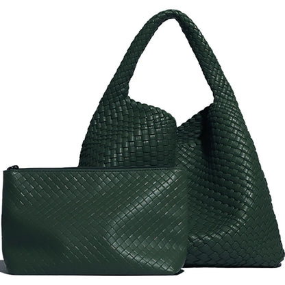 Woven Leather Tote