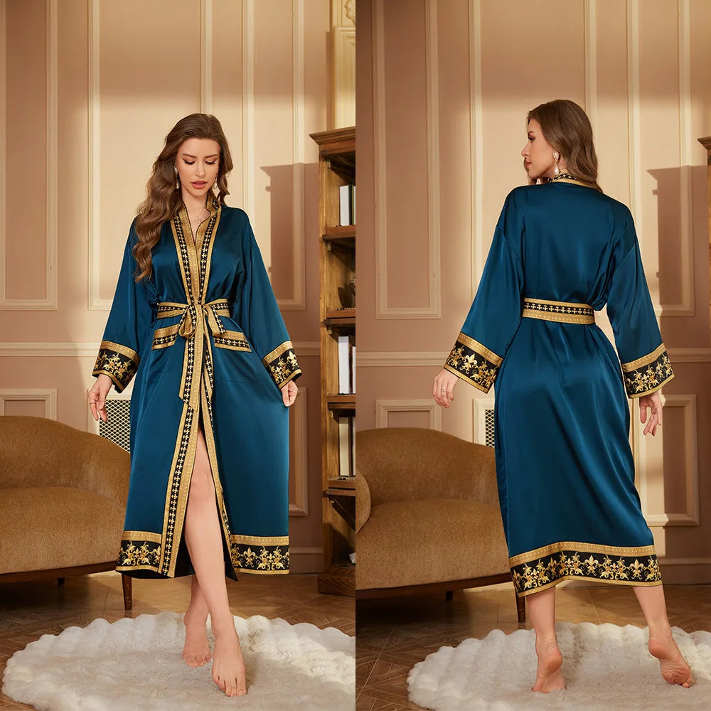 Autumn Baroque Style Couple Robe