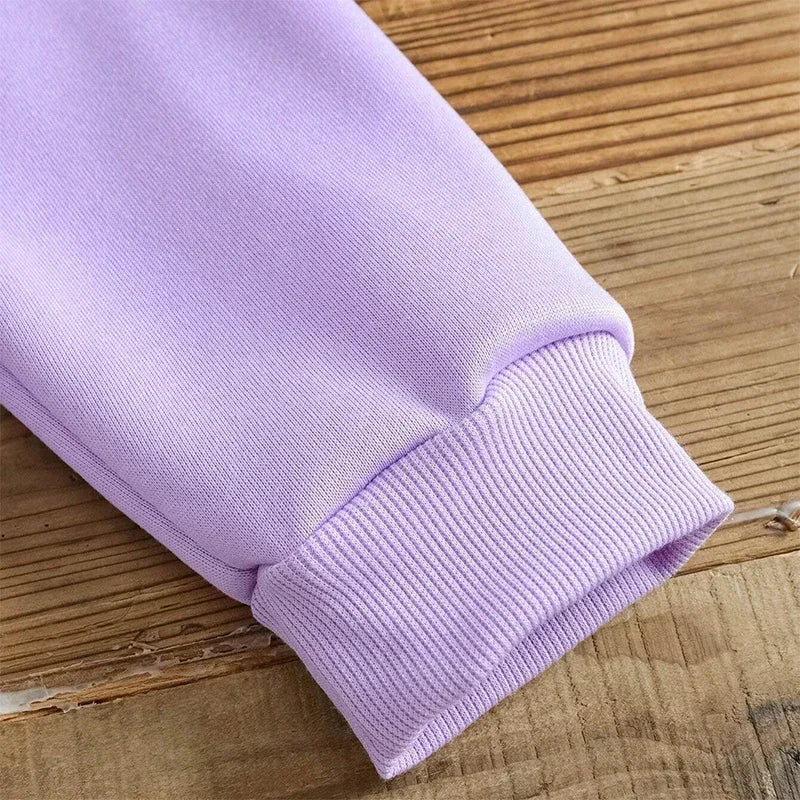 Butterfly Floral Graphic Purple Hoodie