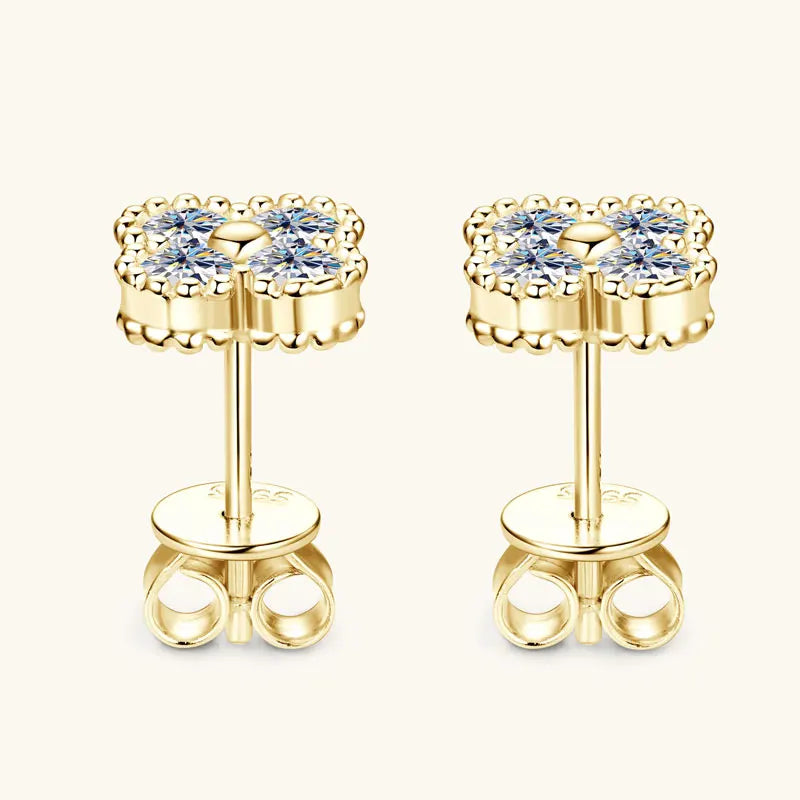 Clover Moissanite Earrings