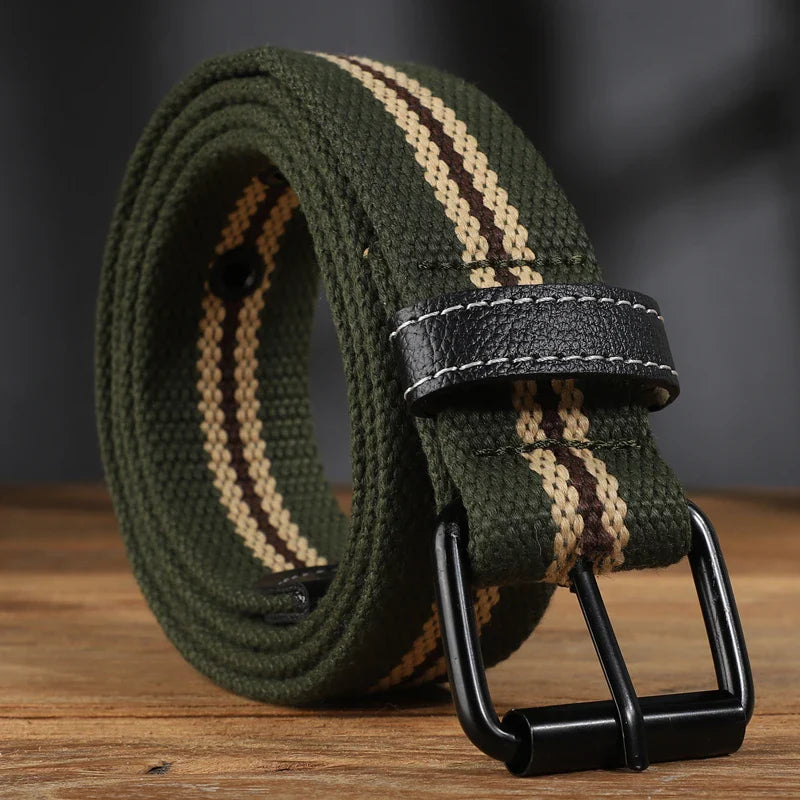 Extended canvas belt
