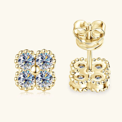 Clover Moissanite Earrings