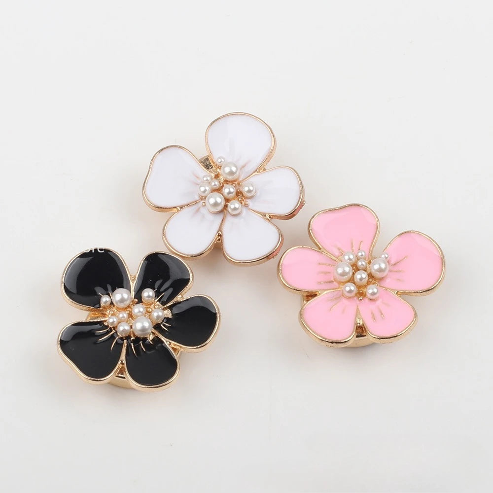 Pearl Camellia Cufflink