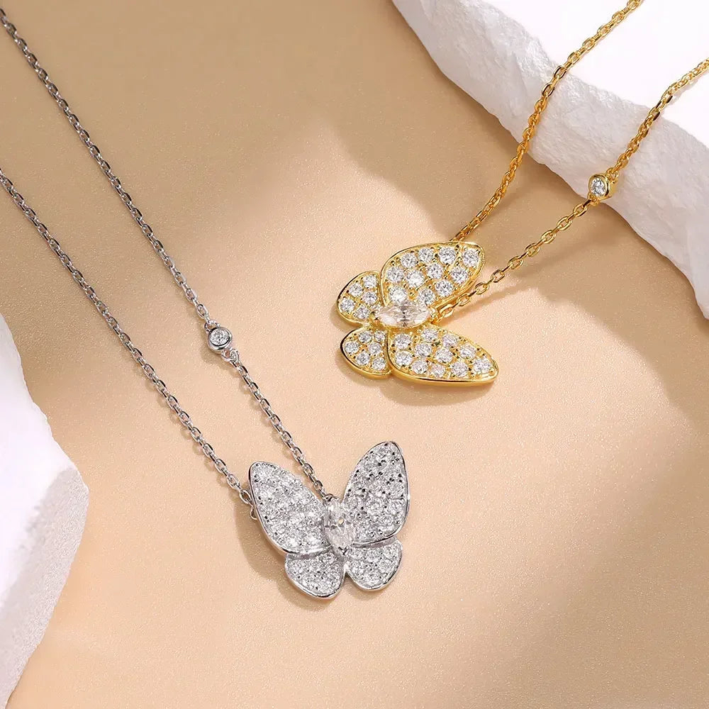 Butterfly Moissanite Necklace