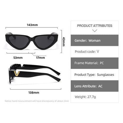 Luxury Cat Eye Sunglasses for Women