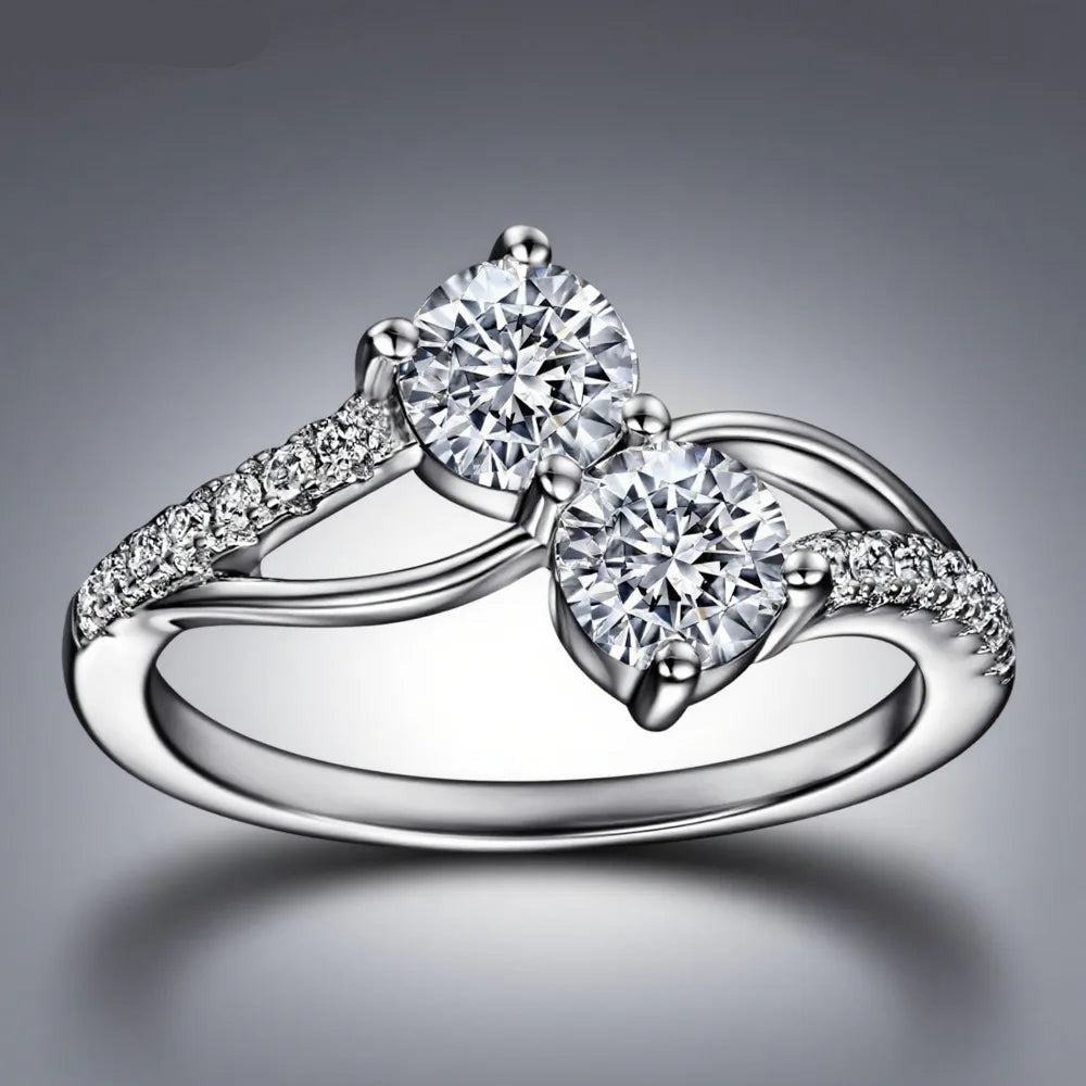 Moissanite Silver Ring