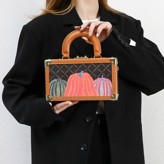 Leather Box Handbag