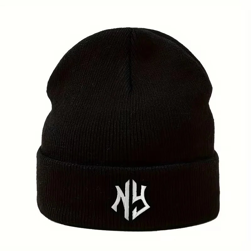 Embroidered Unisex Knit Beanie