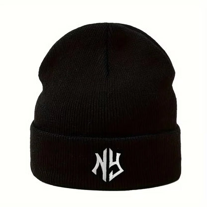 Embroidered Unisex Knit Beanie