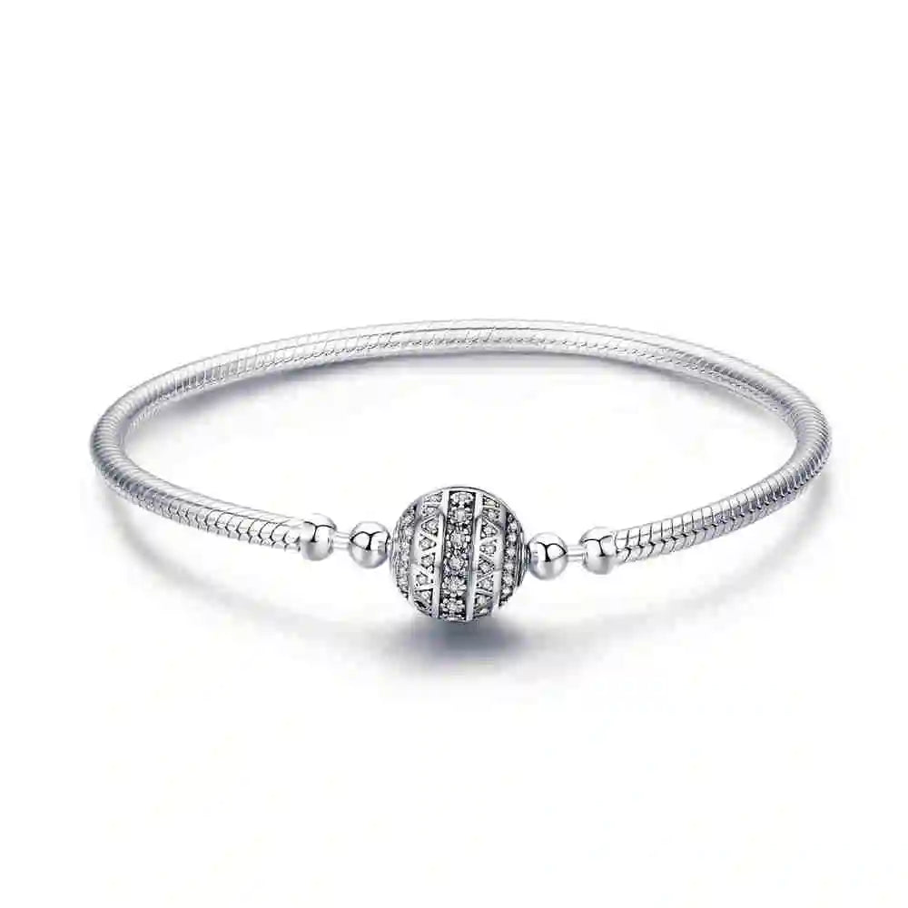 Silver Sparkling Ball Bracelet