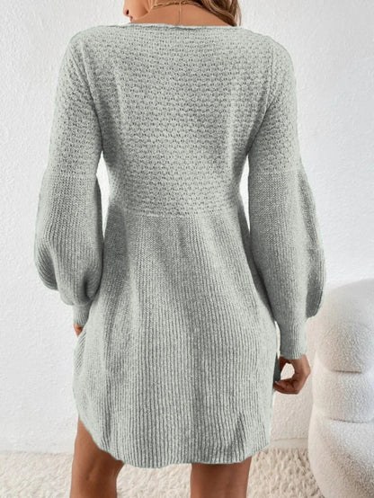 Autumn Winter Knitted A-Line Sweater Dress