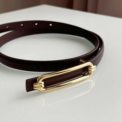 Skinny Leather Belt