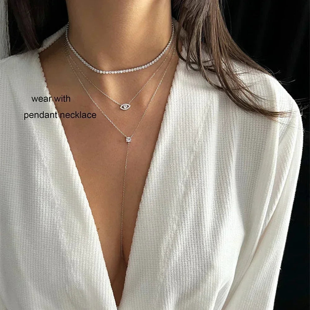 Moissanite Tennis Necklace