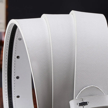 Men’s leather pin belt