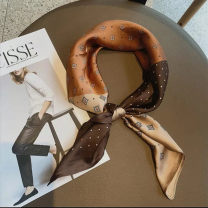 High-End Small Silk Scarf