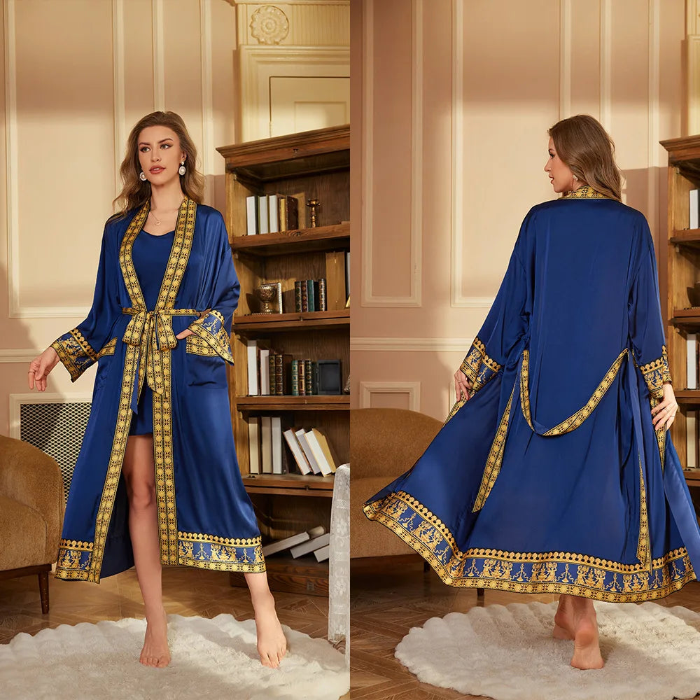 Autumn Baroque Style Couple Robe