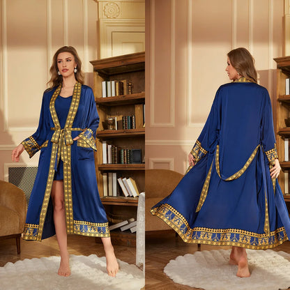 Autumn Baroque Style Couple Robe