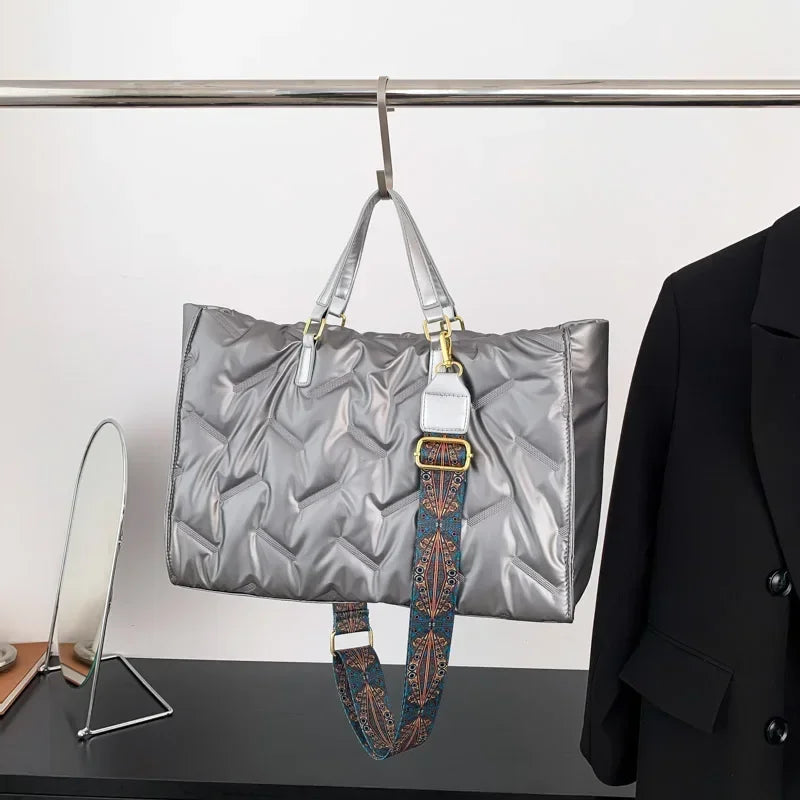 Fashion Large Quilted Tote Bag