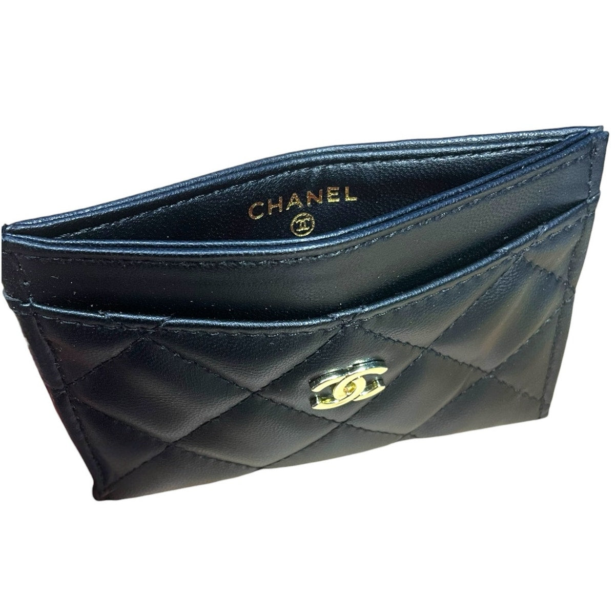 Chanel Beaute Luxury Quilted Leather Card Holder