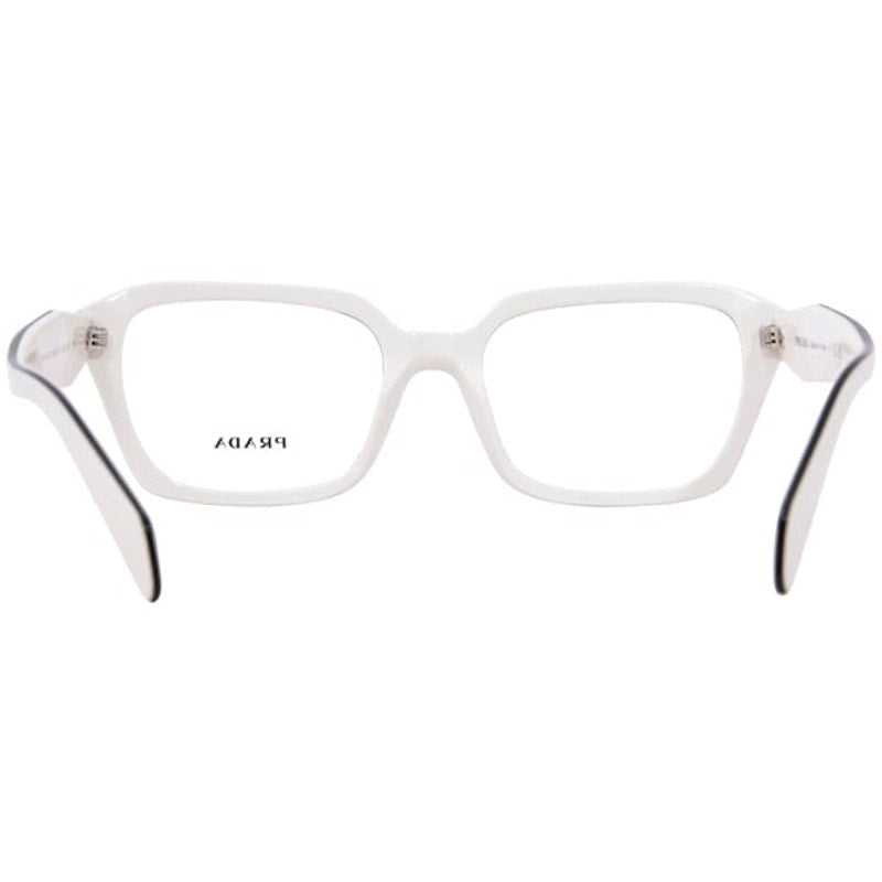 Prada White Eyeglasses Women's Havana Full Rim Cat Eye