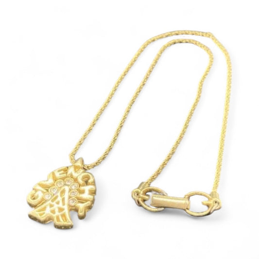 Givenchy Vintage Rhinestone Gold Necklace