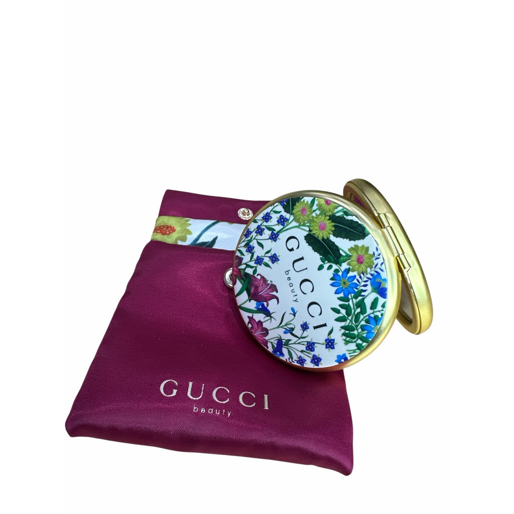 Gucci Beauty Floral Compact Mirror with Silk Pouch (GWP)