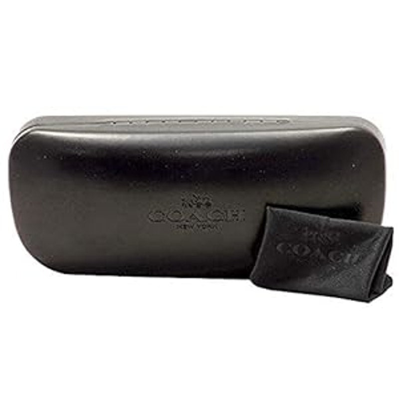 Coach Black Crystal Mosaic/Light Grey Gradient Rectangle Women Sunglasses