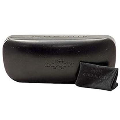 Coach Black Crystal Mosaic/Light Grey Gradient Rectangle Women Sunglasses
