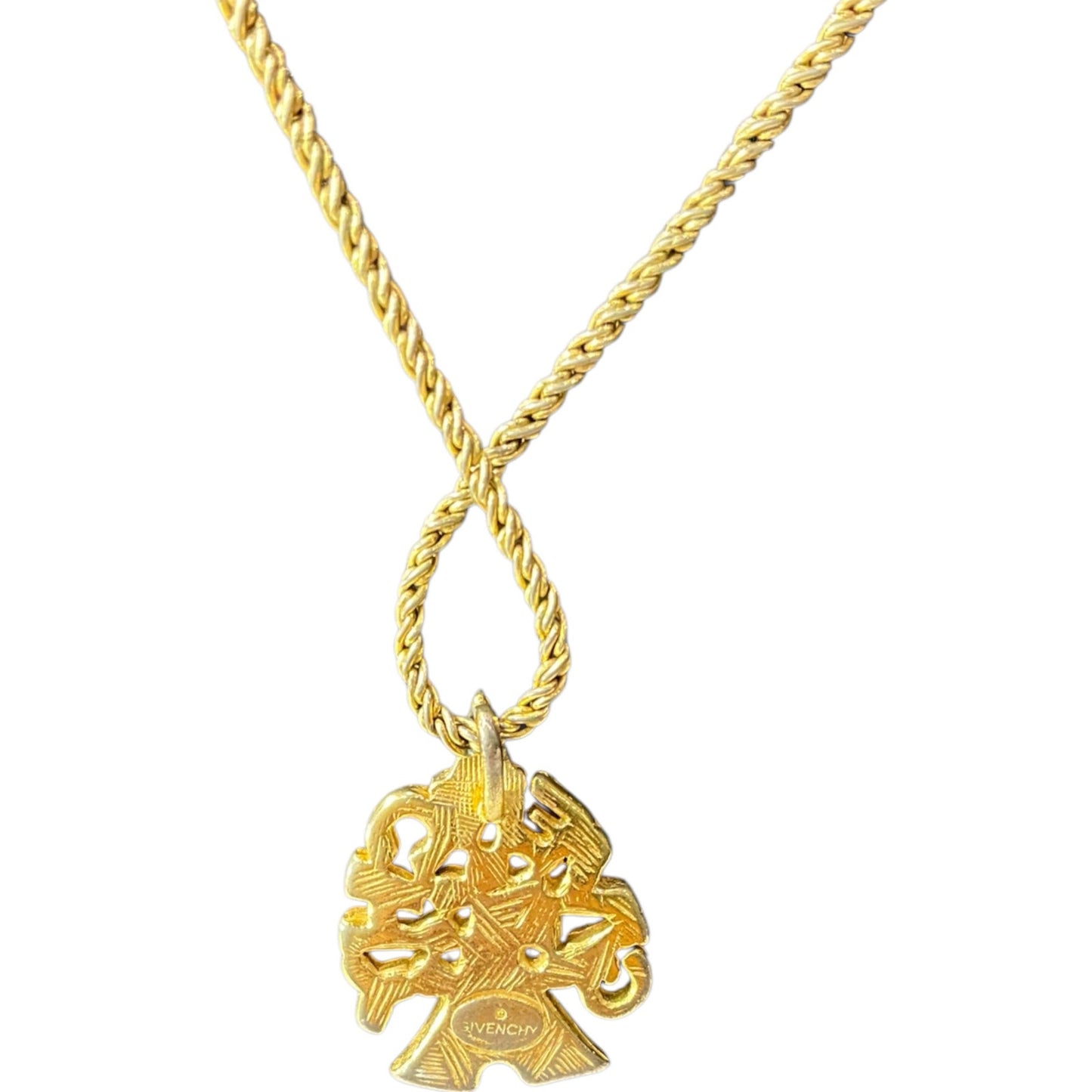 Givenchy Vintage Rhinestone Gold Necklace