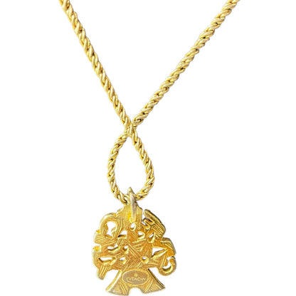 Givenchy Vintage Rhinestone Gold Necklace