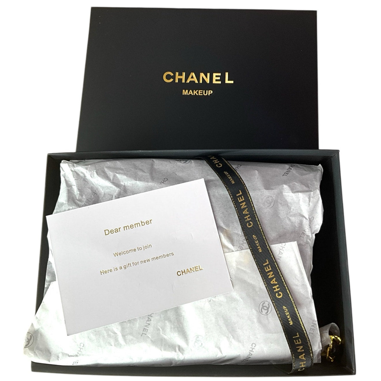 Chanel Beaute black flap crossbody bag