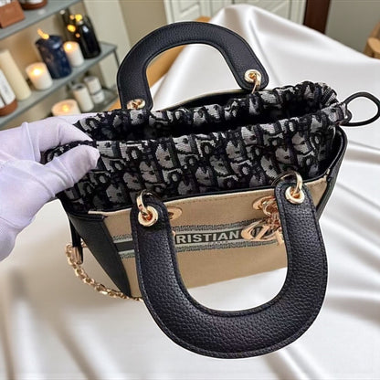 Lady Dior Rattan Mini Crossbody Bag