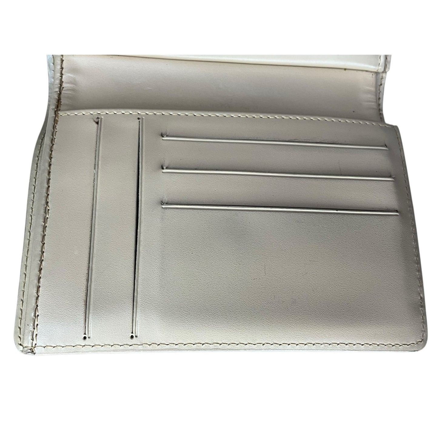 Celine Beige Macadam Tri-Fold Wallet