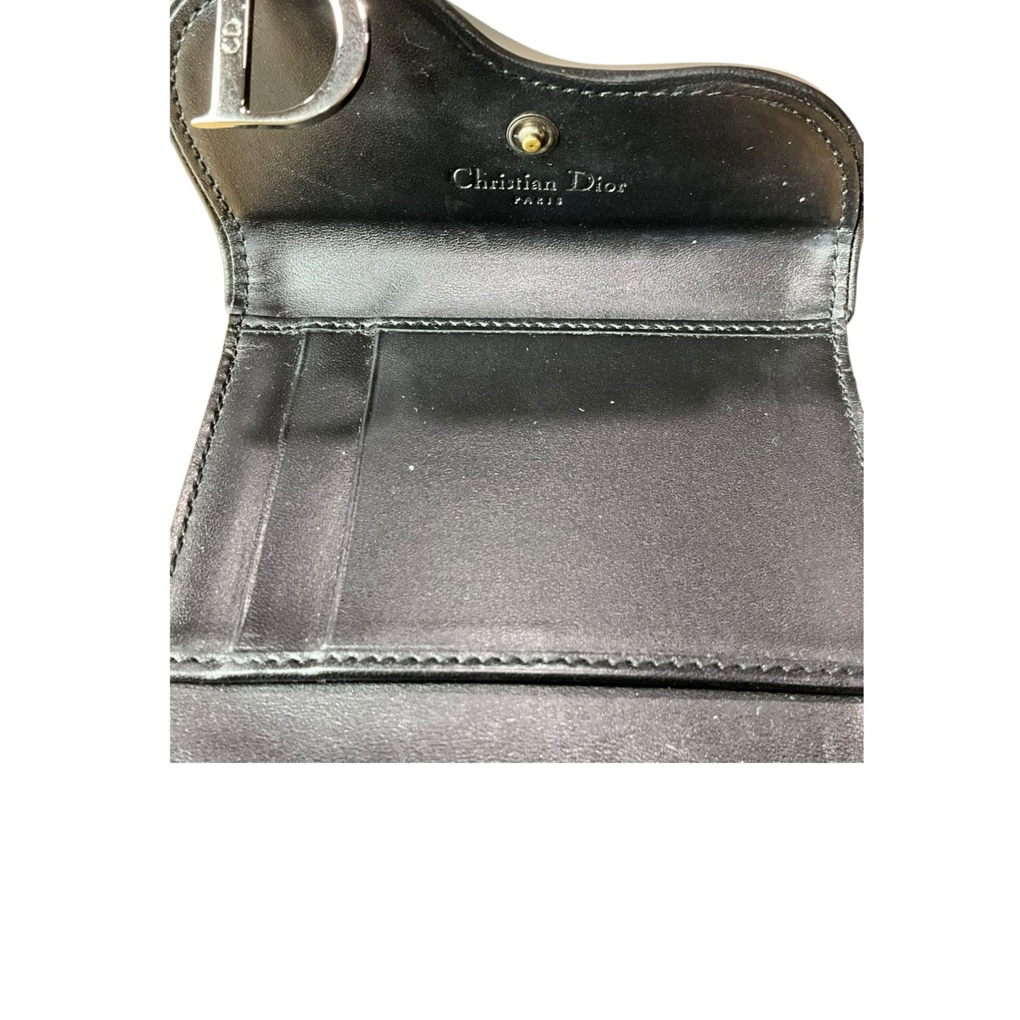 Dior Blue Saddle Wallet