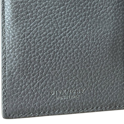 Givenchy gray leather silver wallet