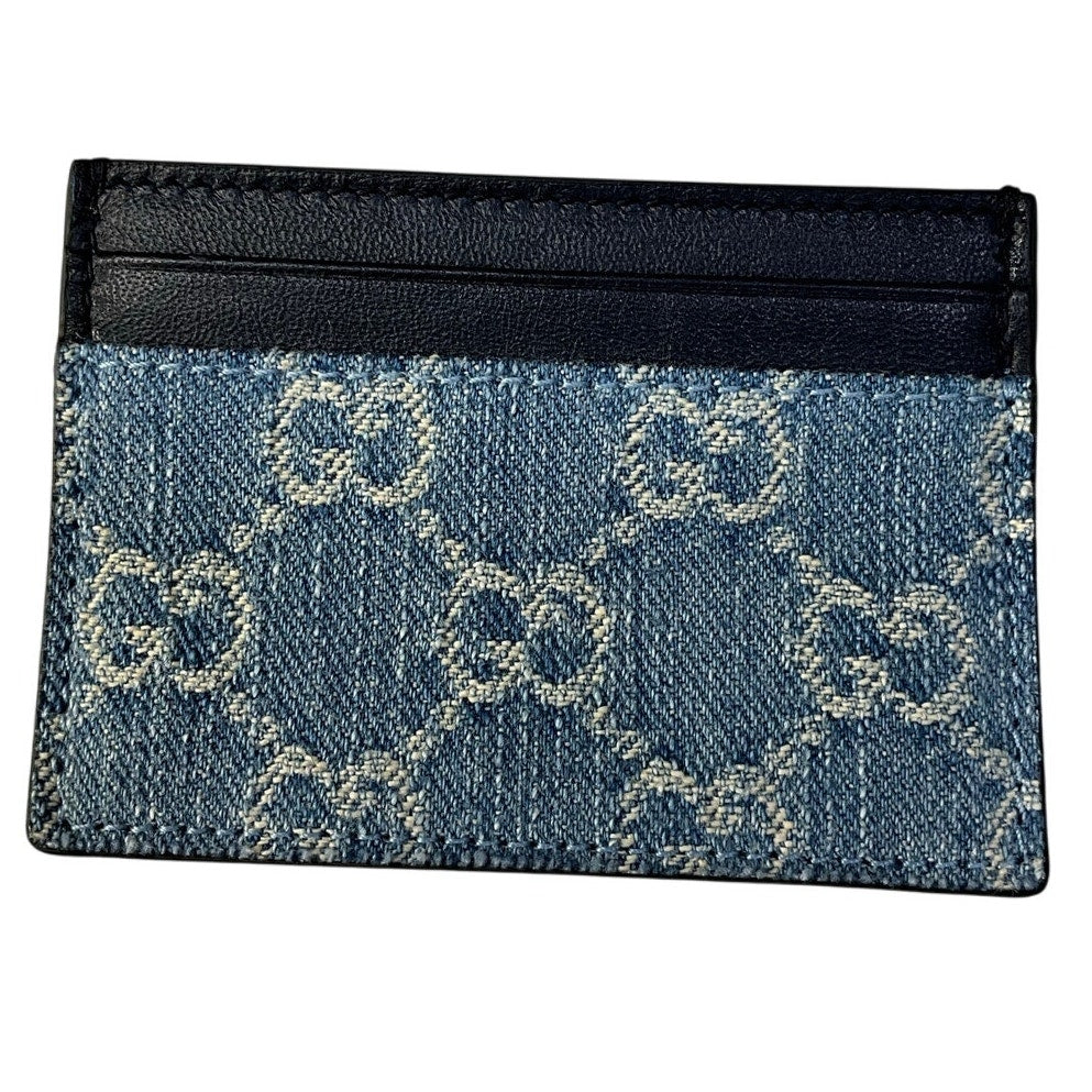 Gucci Monogram Denim Blue Card Holder