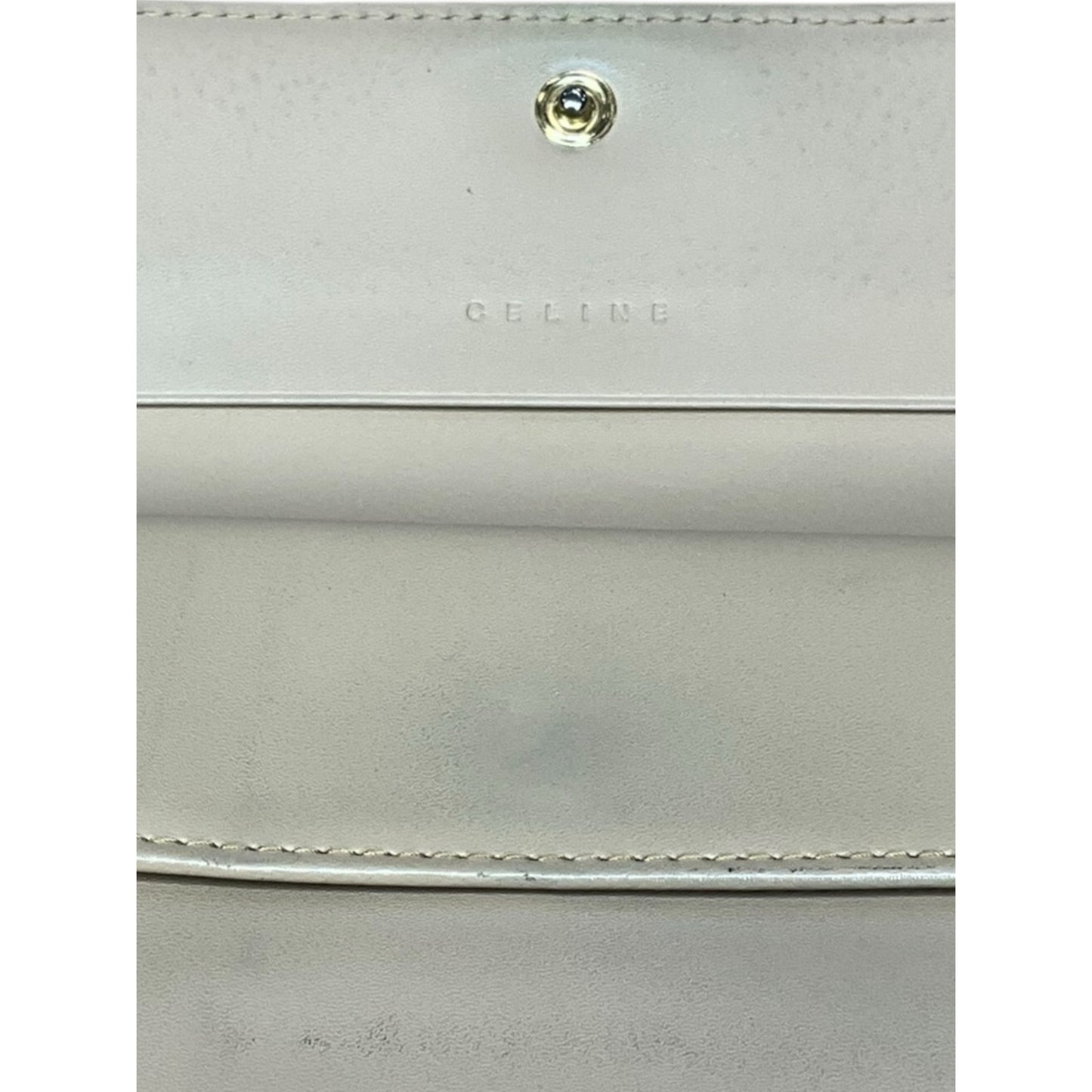 Celine Beige Macadam Tri-Fold Wallet