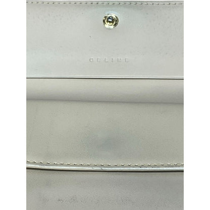 Celine Beige Macadam Tri-Fold Wallet