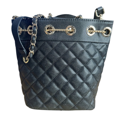 Chanel Makeup Line Bucket Quilted Mini Bucket Bag