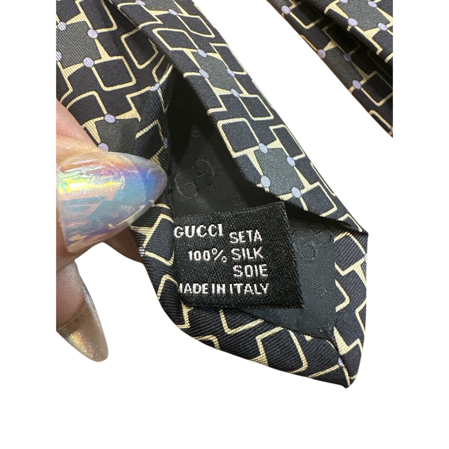 Gucci Blue Gray Necktie