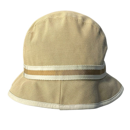 GUCCI Double G Canvas Baguette Hat Beige
