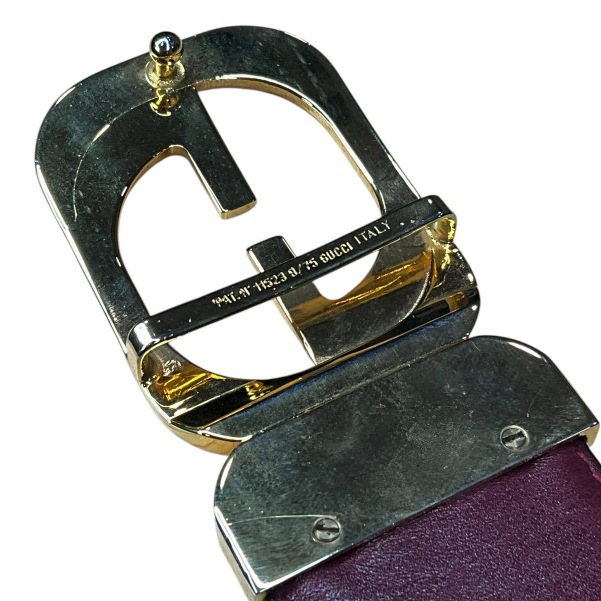 Gucci Navy/Burgundy Reversible Belt
