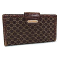 Celine Brown Macadam Gold Rhodium Wallet